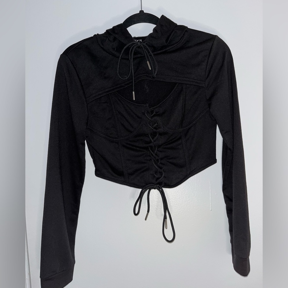 Cropped Hoodie Sweatshirt